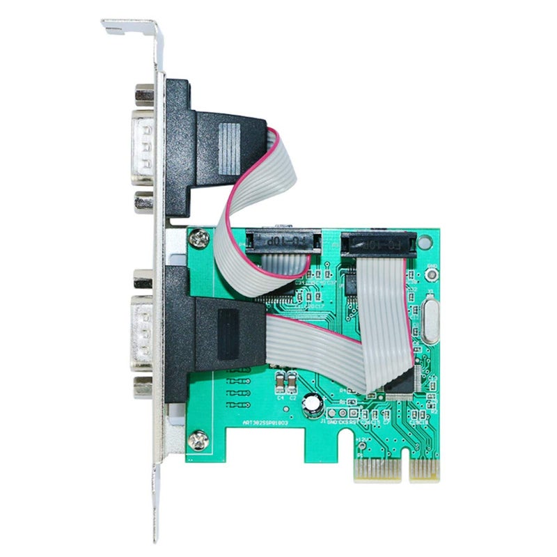 ELIATER 2-Port PCIe Serial Expansion Card with Industrial DB9 RS232 COM Ports, 16C550 UART WCH382 Chip for Windows XP, Vista,7, 8.x, 10, 11 32/64bit and Linux PCs, Low Bracket Included - Image 4